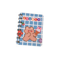 Notebook Spiral Cute Cartoon Bear rabbit coil Book Student portable Notepad Scrapbook Mini Loose Leaf Book